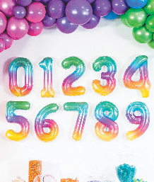 Shaped Number and Letter Balloons | Party Save SmileShaped Number Balloons | Party Save Smile